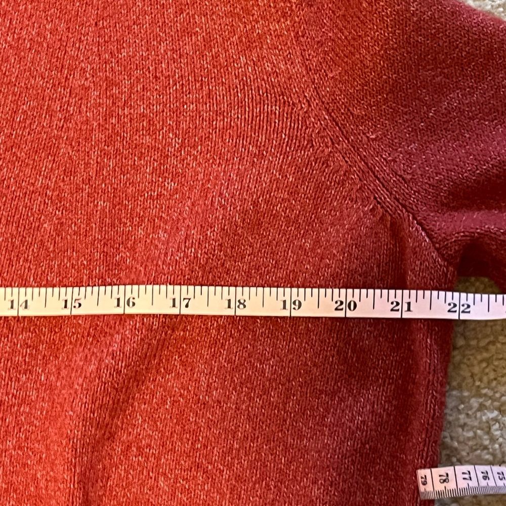 LOFT Women's Red Open-Front Cardigan - Picture 9 of 13